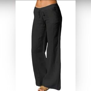 Black Linen Pants
